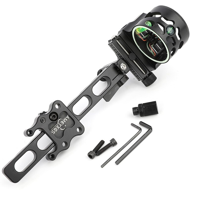 5-pin composite bow sight short black long pole outdoor sports hunting bow training accessories